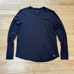 Figs Shirt Womens Small Blue Super Soft Underscrub Supima Cotton Long Sleeve